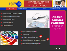 Tablet Screenshot of copy-city.com